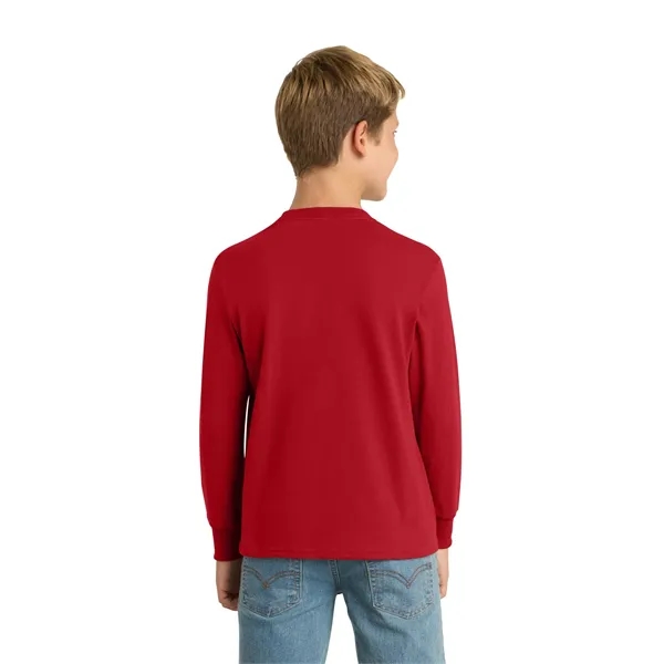 Port & Company Youth Long Sleeve Core Cotton Tee.... from ASI 84863 SanMar