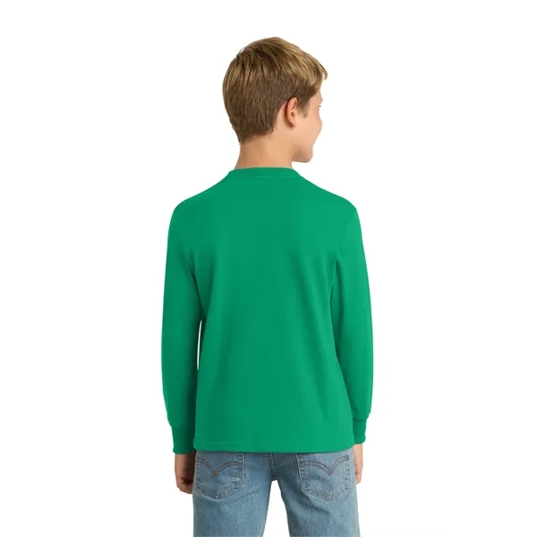 Port & Company Youth Long Sleeve Core Cotton Tee.... from ASI 84863 SanMar