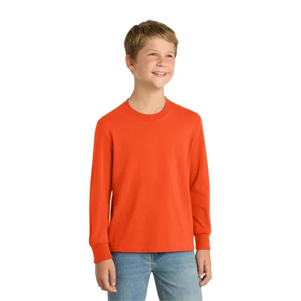 Port & Company Youth Long Sleeve Core Cotton Tee.... from ASI 84863 SanMar