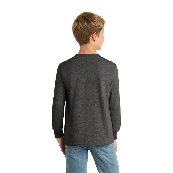 Port & Company Youth Long Sleeve Core Cotton Tee.... from ASI 84863 SanMar