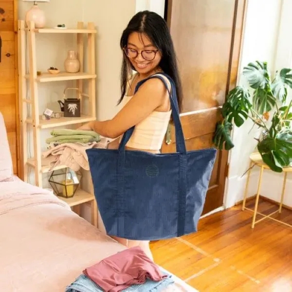 Large tote made of 10 oz.Corduroy with exterior gusset and zipper... from ASI 74710 Numo