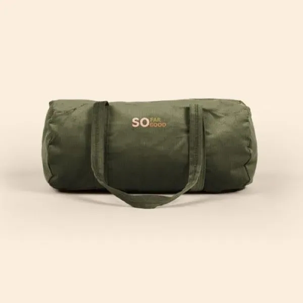 Barrel body duffel bag with zipper closure made of 10 oz.... from ASI 74710 Numo
