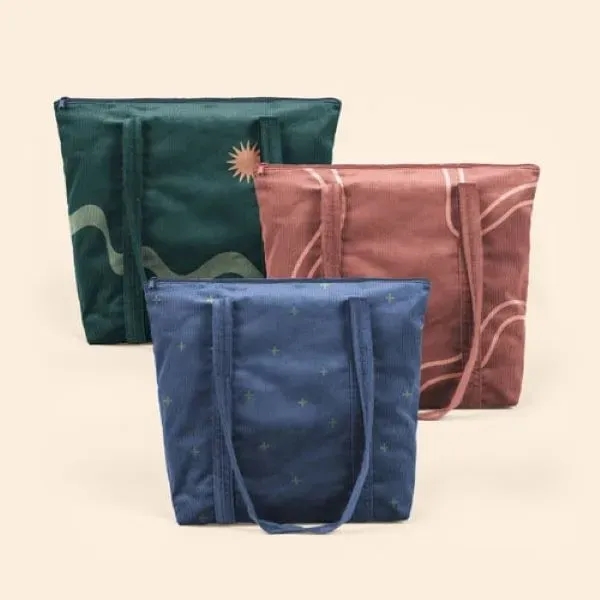 Large, gusseted, two-handled tote with zipper closure that measures 17.5" W... from ASI 74710 Numo