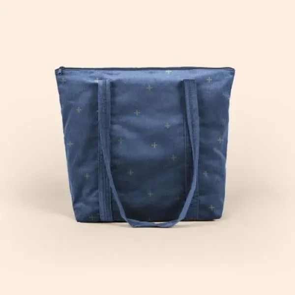 Large, gusseted, two-handled tote with zipper closure that measures 17.5" W... from ASI 74710 Numo