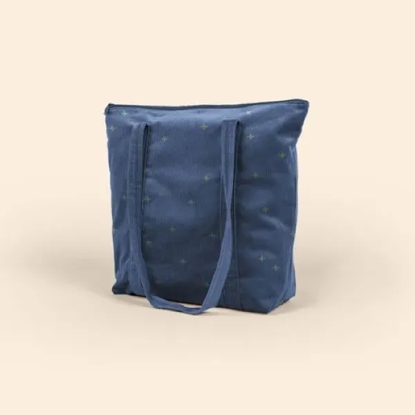 Large, gusseted, two-handled tote with zipper closure that measures 17.5" W... from ASI 74710 Numo