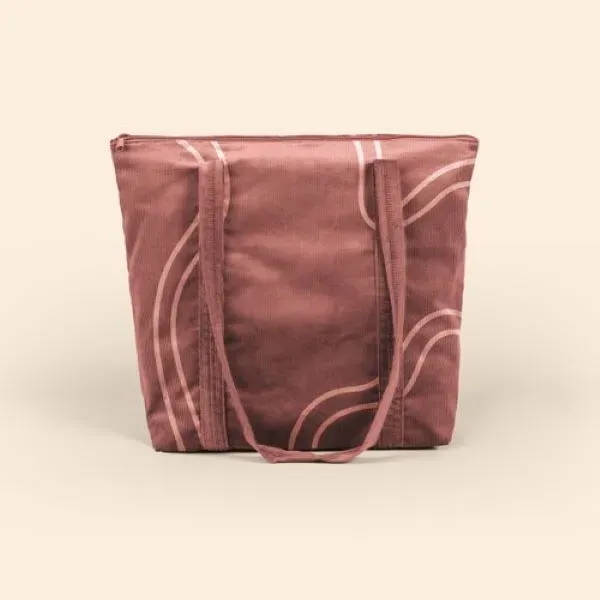 Large, gusseted, two-handled tote with zipper closure that measures 17.5" W... from ASI 74710 Numo