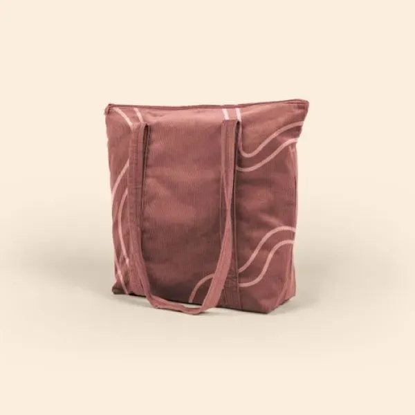 Large, gusseted, two-handled tote with zipper closure that measures 17.5" W... from ASI 74710 Numo