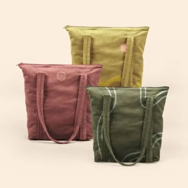 Large, gusseted, two-handled tote with zipper closure that measures 15" W... from ASI 74710 Numo