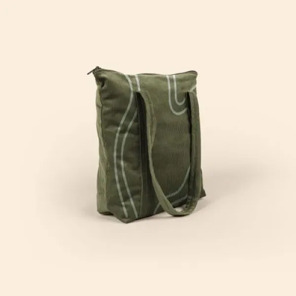 Large, gusseted, two-handled tote with zipper closure that measures 15" W... from ASI 74710 Numo