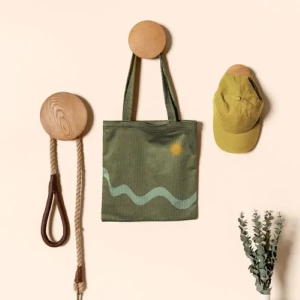 Small, square flat tote made of Color Canvas that measures 13.5"... from ASI 74710 Numo