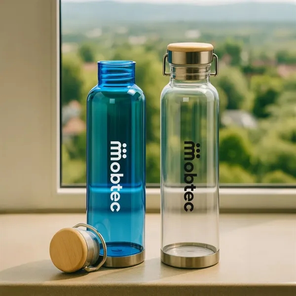 MacLeod Bottle w/ Bamboo Twist Lid. Holding 27oz, this bottle offers... from ASI 84592 St Regis Group