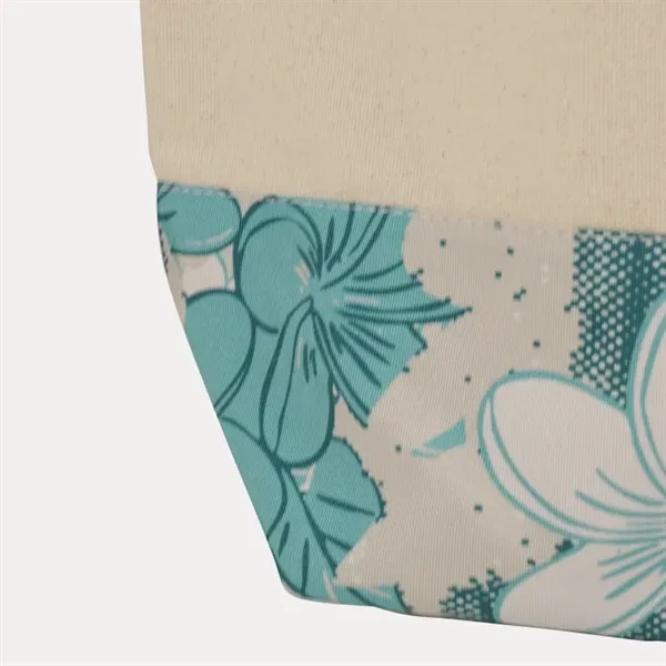 Durable cotton and polyester tote with reinforced base. Ideal for daily... from ASI 67557 LimeLight Ent / Limelight USA