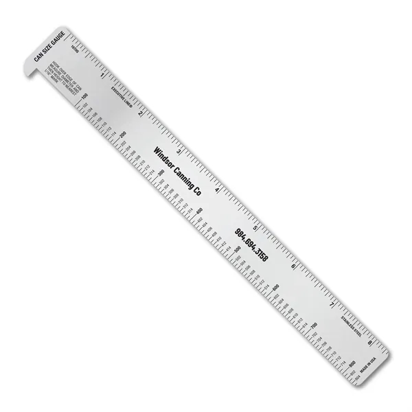 8.625" x 1.125" .020 spring tempered stainless steel hook ruler with... from ASI 53430 Executive Line / Executive Line®