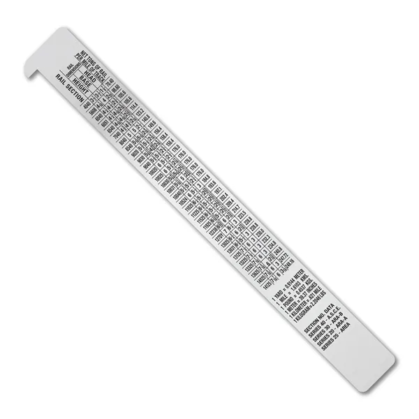 8.625" x 1.125" .020 spring tempered stainless steel hook ruler with... from ASI 53430 Executive Line / Executive Line®