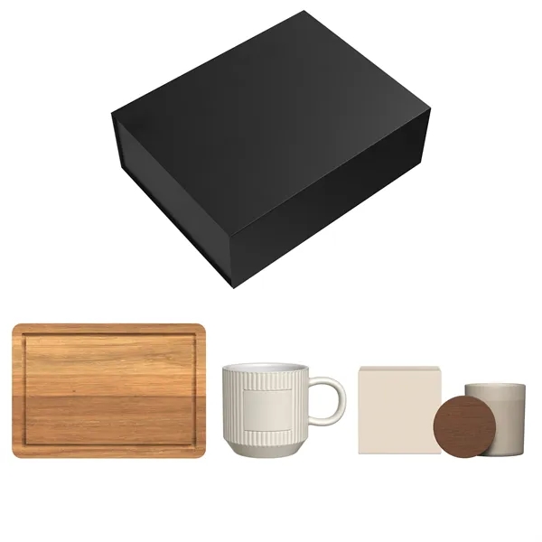 Gift Set includes LF106 - EMERY ACACIA WOOD CUTTING BOARD DW800... from ASI 88660 Spector & Co.