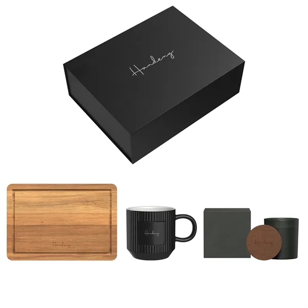 Gift Set includes LF106 - EMERY ACACIA WOOD CUTTING BOARD DW800... from ASI 88660 Spector & Co.