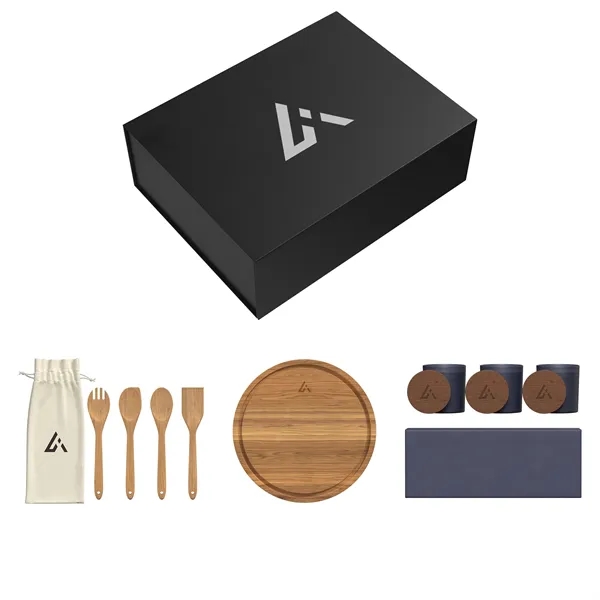Gift Set includes LF105 - BECKHAM ACACIA WOOD CUTTING BOARD LF107... from ASI 88660 Spector & Co.