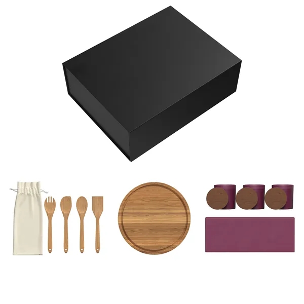 Gift Set includes LF105 - BECKHAM ACACIA WOOD CUTTING BOARD LF107... from ASI 88660 Spector & Co.
