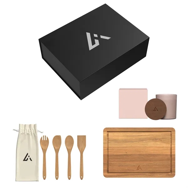 Gift Set includes LF106 - EMERY ACACIA WOOD CUTTING BOARD LF107... from ASI 88660 Spector & Co.