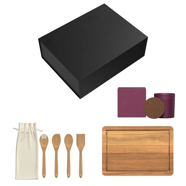 Gift Set includes LF106 - EMERY ACACIA WOOD CUTTING BOARD LF107... from ASI 88660 Spector & Co.