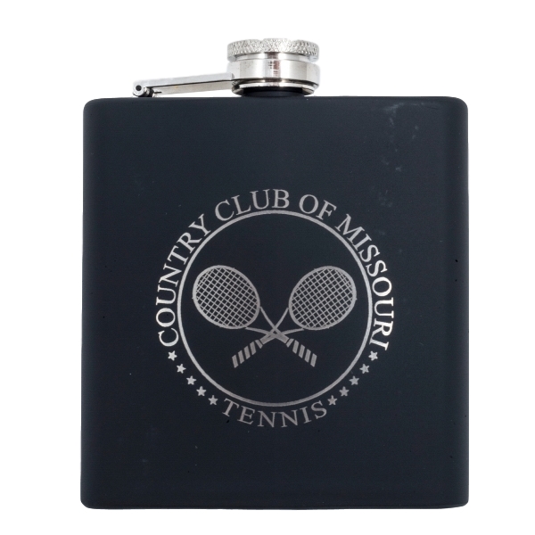 Stainless steel hip flask that holds 6 ounces and comes with... from ASI 72657 Active Life Promo / Apres Ski