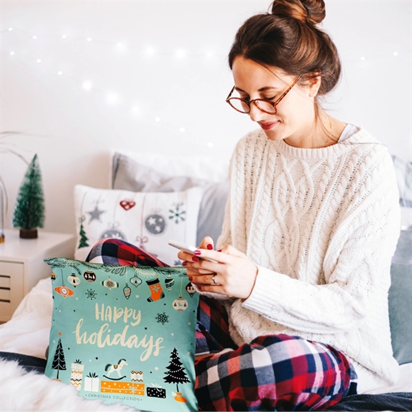 Sublimated Small Throw Pillow - 12" x 12" - Promote Your... from ASI 67557 LimeLight Ent / Limelight USA