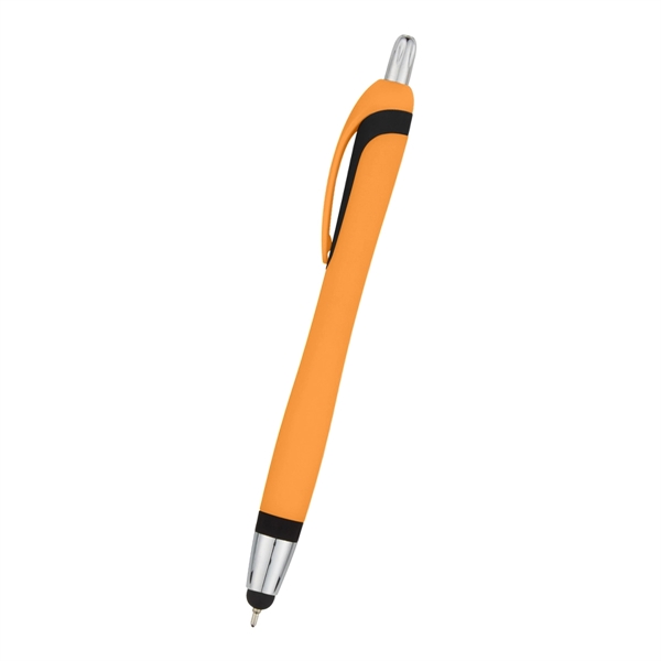 Ava Sleek Write Pen with Stylus.  Plunger Action. Push Down... from ASI 61125 Hit Promotional Products