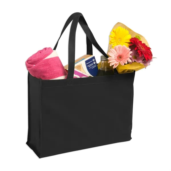Sublimated non-woven polypropylene tote bag plus full color dye-sublimation on front... from ASI 37218 Athena Promo (tm)
