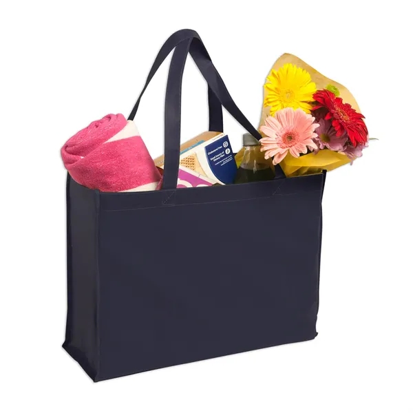 Sublimated non-woven polypropylene tote bag plus full color dye-sublimation on front... from ASI 37218 Athena Promo (tm)