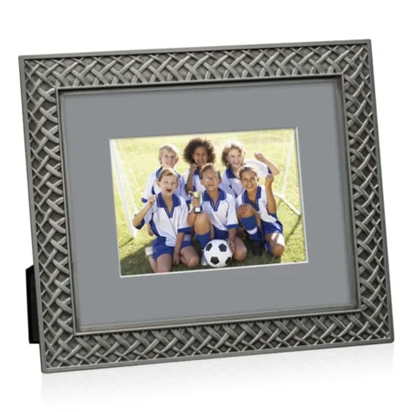 The Camilla metal frame is finished in antique pewter with an... from ASI 84592 St Regis Group