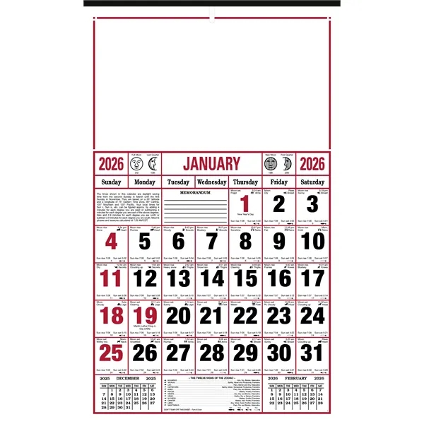 8-Sheet Almanac Calendar... from ASI 40480 Koozie Group