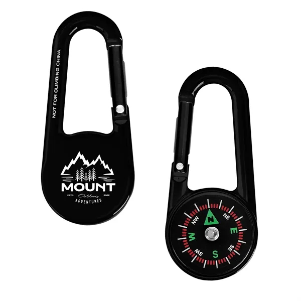 Zinc alloy carabiner with compass and belt loop.... from ASI 61125 Hit Promotional Products / Hit®