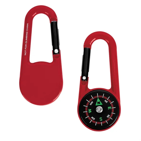 Zinc alloy carabiner with compass and belt loop.... from ASI 61125 Hit Promotional Products / Hit®
