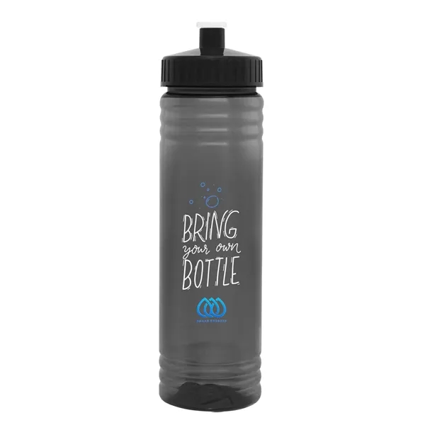 24 oz. PET sports bottle with screw-on, spill-resistant push pull lid.... from ASI 61125 Hit Promotional Products / Hit®