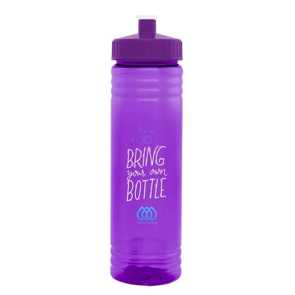 24 oz. PET sports bottle with screw-on, spill-resistant push pull lid.... from ASI 61125 Hit Promotional Products / Hit®