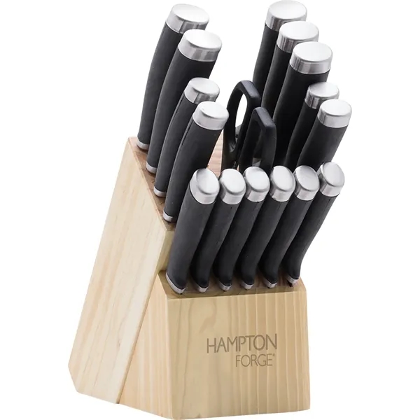 Hampton Forge® Epicure 17 Piece Cutlery Block Set... from ASI 89320 Starline USA Inc