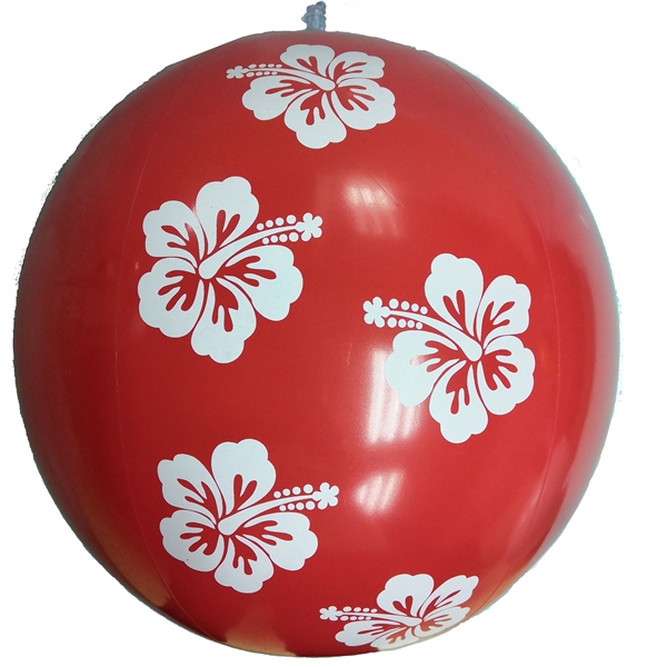 16"Deflated Red Hawaiian Flower Beach Ball... from ASI 31977 Adline Industries Inc
