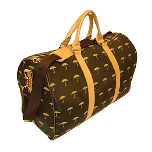 LV tote with a classic design and leather accent. Adjustable/removable shoulder... from ASI 88782 Sport Systems Custom Bag Corp