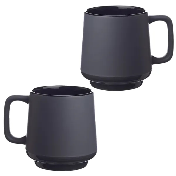 Stackable 12 oz. ceramic mug with 1 color silkscreen imprint on... from ASI 37218 Athena Promo (tm)