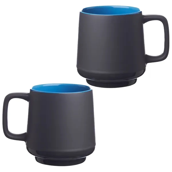 Stackable 12 oz. ceramic mug with 1 color silkscreen imprint on... from ASI 37218 Athena Promo (tm)