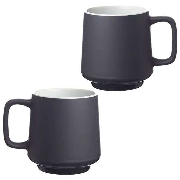 Stackable 12 oz. ceramic mug with 1 color silkscreen imprint on... from ASI 37218 Athena Promo (tm)