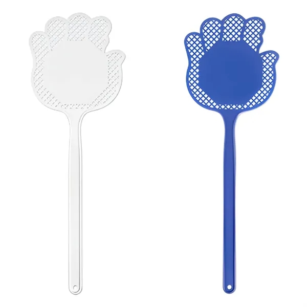 Plastic hand shaped fly swatter plus 1 color pad print on... from ASI 37218 Athena Promo (tm)