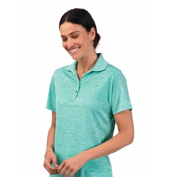 Ladies' Dakota Striated Heather Short Sleeve Polo with SRT-Snag Resistant Technology.... from ASI 85988 Century Place Apparel
