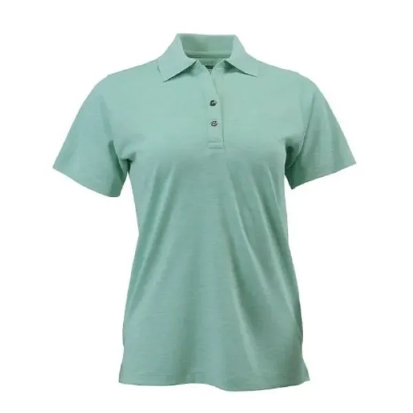Ladies' Dakota Striated Heather Short Sleeve Polo with SRT-Snag Resistant Technology.... from ASI 85988 Century Place Apparel