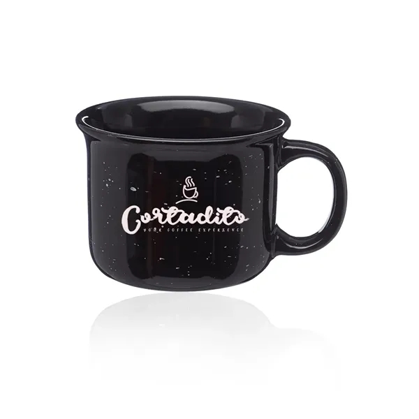 7.5 oz. ceramic campfire mug with tin-cup style, slightly flared top,... from ASI 39552 BEL Promo