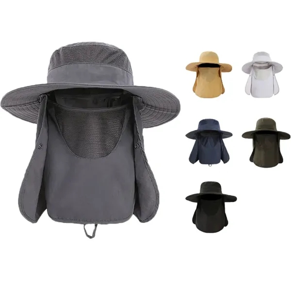 360-degree sun protection hat with detachable flap, breathable mesh, lightweight build-great... from ASI 72657 Active Life Promo / Active Life