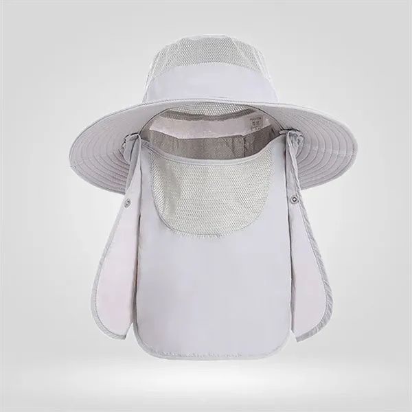 360-degree sun protection hat with detachable flap, breathable mesh, lightweight build-great... from ASI 72657 Active Life Promo / Active Life