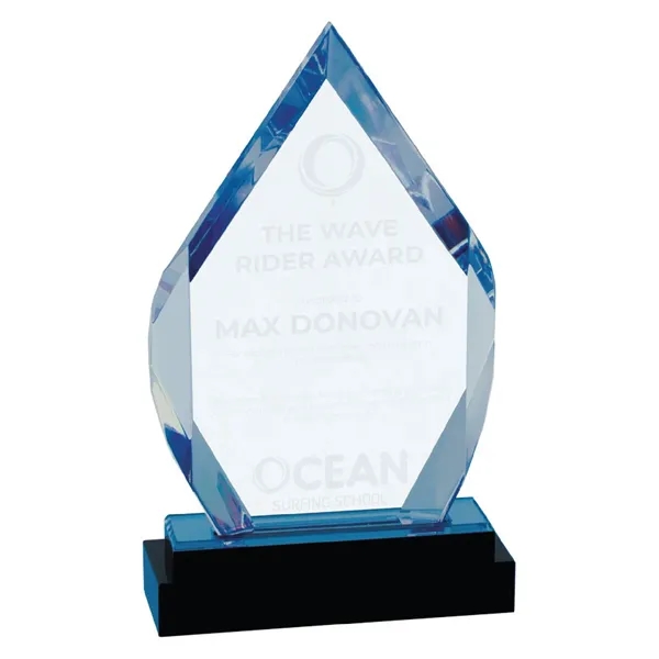 5" x 1 3/4" x 8" acrylic diamond-shaped faceted trophy on... from ASI 74601 Calico