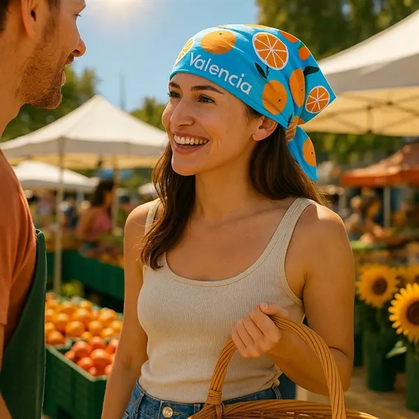 100% Cotton Bandana 22" x 22", breathable and light material... from ASI 72657 Active Life Promo / Active Life Promo