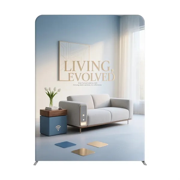 6'wx8'h MagLock Straight Display Kit, lightweight frame, full color on both... from ASI 49891 Discount Marketing Products / DMP